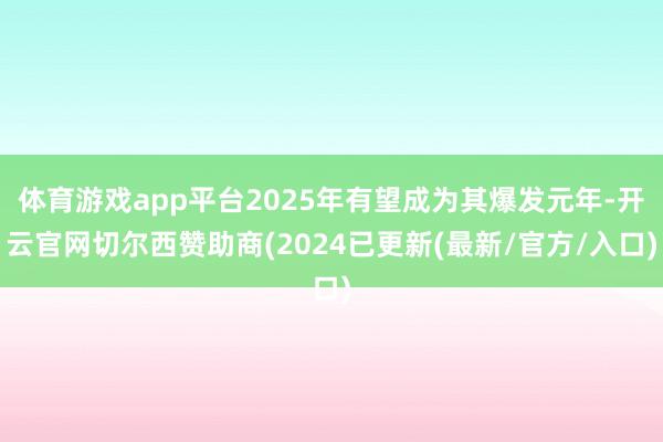 体育游戏app平台2025年有望成为其爆发元年-开云官网切尔西赞助商(2024已更新(最新/官方/入口)